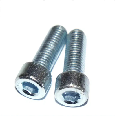 Крепления Hex Socket болт Углеродистая сталь белый цинк 8.8 класс полный нить DIN 912