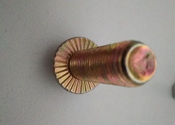 Металлические болты и гайки из шестиугольной фланцевой головки Желтый класс 4,8 углеродистой стали DIN