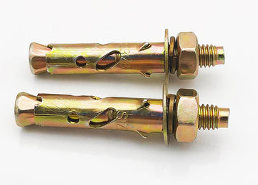 Желтый / белый цинковый якорь Anchor Bolt Antiskid Shark Fin Type M6 цинковый якорь