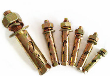 Желтый / белый цинковый якорь Anchor Bolt Antiskid Shark Fin Type M6 цинковый якорь